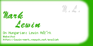 mark lewin business card